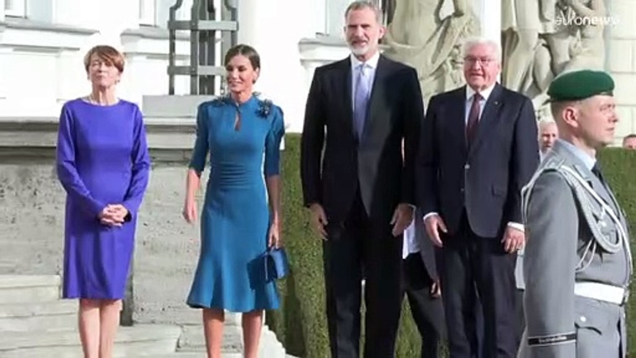 'Endlich sind wir jetzt hier': Spanisches Königspaar ist in Berlin