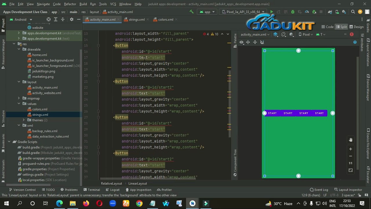 Android Apps Development Basic to Advanced Class 14