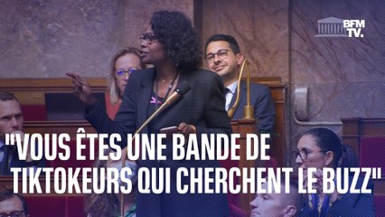 "Vous êtes une bande de tiktokeurs qui cherchent le buzz": la charge d'une députée de la majorité contre les insoumis