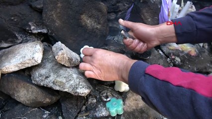 Dilek tutayım derken türbeyi yaktılar