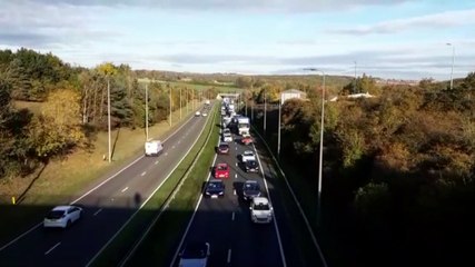 Traffic queues on A19 after serious collision closes road in County Durham
