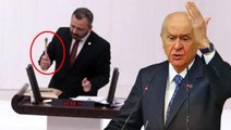 Bahçeli'den Meclis'te telefon kıran CHP'li vekile tepki: Çekiç suç unsuru değil midir, kalaşnikoftan ne farkı vardır?