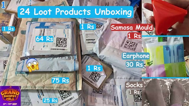Shopsy ₹1/- Loot Products Unboxing | Biggest Shopsy haul | 24 Products