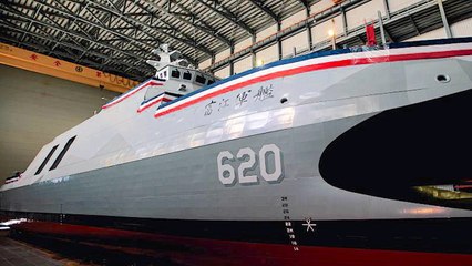 Taiwan Navy Launches Latest Stealth Corvette - TaiwanPlus News