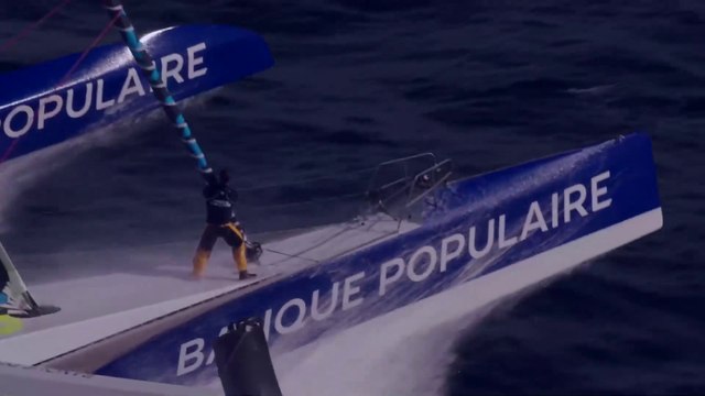 VOILES DU MAXI BANQUE POPULAIRE 2022 : TEASER ROUTE du RHUM 2022 - ARMEL LE CLEAC'H - VOILE BANQUE POPULAIRE