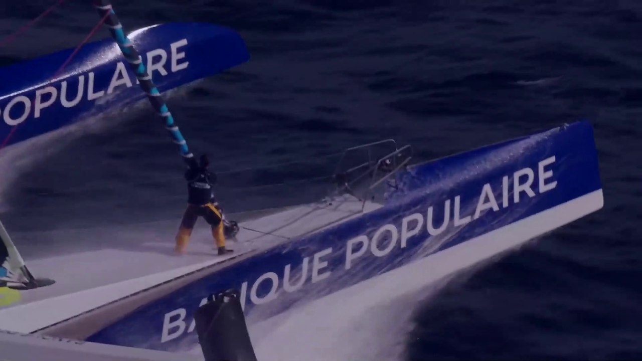 VOILES DU MAXI BANQUE POPULAIRE 2022 : TEASER ROUTE du RHUM 2022 - ARMEL LE CLEAC'H - VOILE BANQUE POPULAIRE