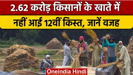 PM Kisan Samman: 2.62 करोड़ किसानों को नहीं मिली 12वीं किस्त, जानिए कारण | वनइंडिया हिंदी *News