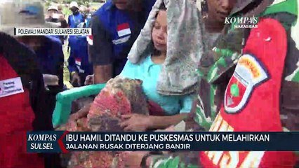 Download Video: Jalan Putus Relawan Tandu Ibu Hamil Ke Puskesmas