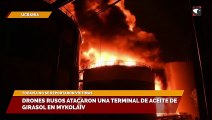 Drones rusos atacaron una terminal de aceite de girasol en Mykolaiv