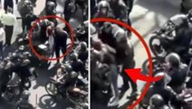 İran'ı daha da karıştıracak görüntü! Polisin gözaltına aldığı kadını taciz ettiği anlar kamerada