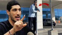 FETÖ'cü Enes Kanter'den skandal Yunanistan paylaşımı! Bayrağa sarılıp fotoğraf çektirdi