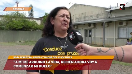 “A mí me arruinó la vida, recién ahora voy a comenzar mi duelo”