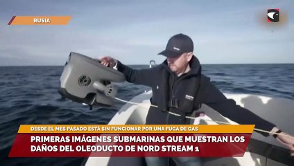 Primeras imágenes submarinas que muestran los daños del oleoducto de Nord Stream 1