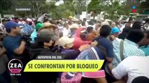 Maestros de la CETEG bloquean la autopista del Sol en Chilpancingo