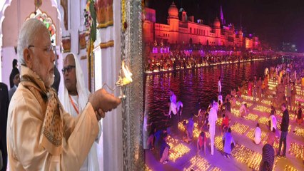 Ayodhye ಯಲ್ಲಿ PM Narendra Modi ದೀಪಾವಳಿ ಆಚರಣೆಯಿಂದ Record Create | *India | OneIndia Kannada
