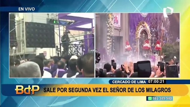 Fe y devoción: Señor de los Milagros sale por segunda vez en medio de cánticos y aplausos