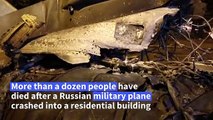 Russian military jet crash leaves at least 13 dead as search ends