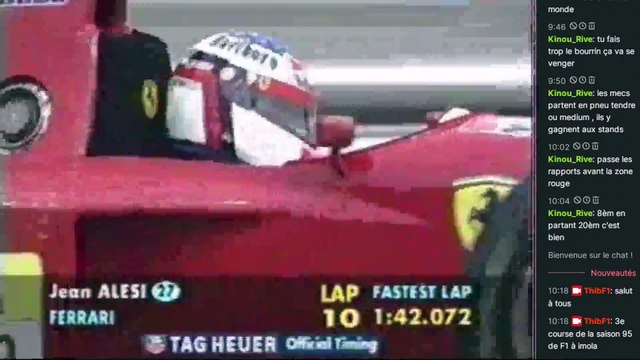 F1 1995 - Grand Prix de Saint Marin - Course 3/17 - Replay TF1 commenté par ThibF1