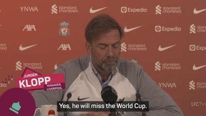 Klopp confirms Diogo Jota will miss World Cup