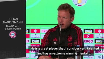 Télécharger la video: FOOTBALL: DFB-Pokal: Nagelsmann questions Gavi winning Kopa Trophy