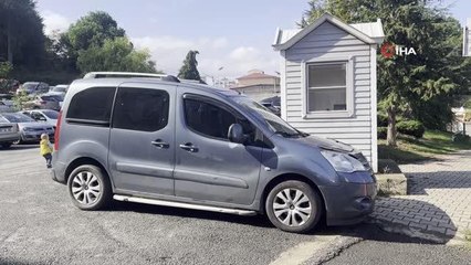 Yorgun mermi bu kez aracın tavanına isabet etti