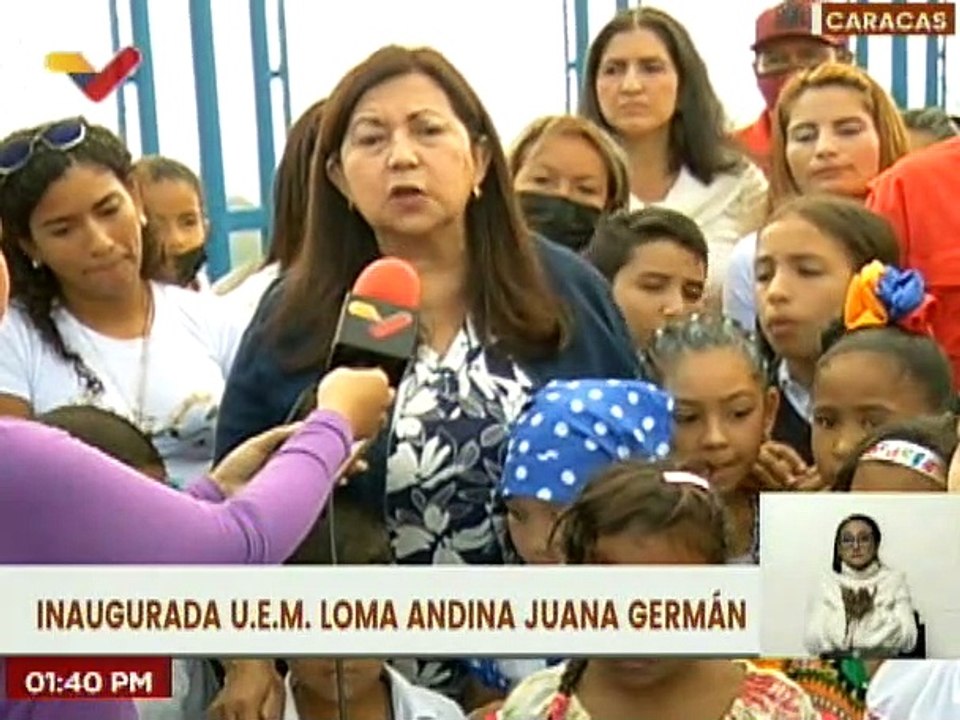 Caracas | Inauguran la U.E.M. Loma Andina Juana Germán en la parroquia El Junquito