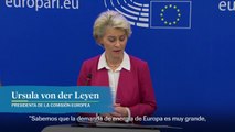 Ursula von der Leyen explica el mecanismo con el que Europa hará frente a la crisis energética