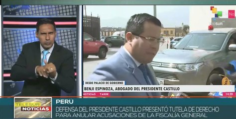 Defensa del presidente de Perú presenta tutela de derecho ante Fiscalía