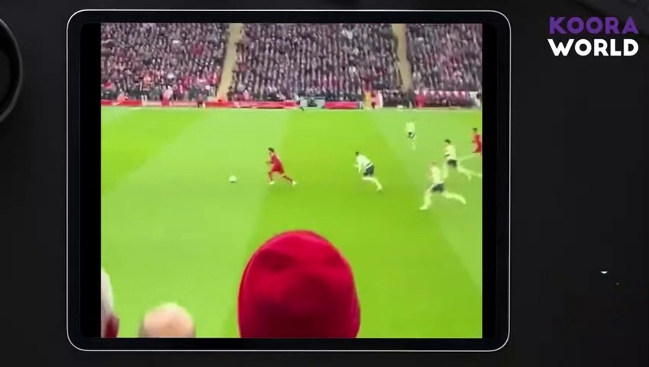 شاهد ماذا فعل هالاند قبل هدف محمد صلاح من كاميرا خاصة