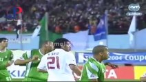 الشوط الأول لمباراة الجزائر - مصر كأس أمم إفريقيا 2004