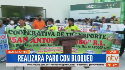 Transporte asegura paro con bloqueo