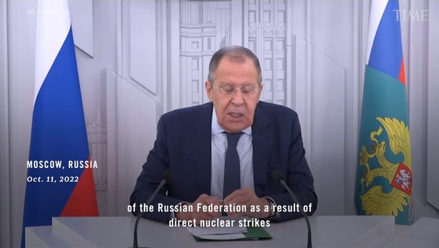 Russia's Foreign Minister Sergey Lavrov Rejects Speculation on Nuclear Weapons