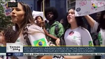Temas del Día 18-10: Estudiantes de Brasil se movilizan contra los recortes presupuestarios de Jair Bolsonaro