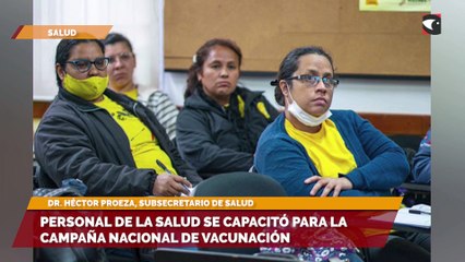 Personal de la salud se capacitó para la campaña nacional de vacunación