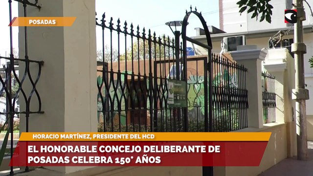 El honorable concejo deliberante de posadas celebra 150° años