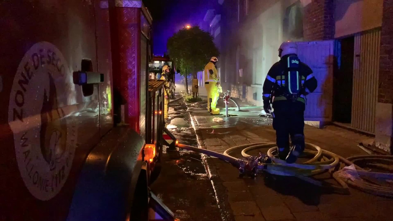 Incendie rue de l'Avenir - Mouscron - 18 octobre 2022