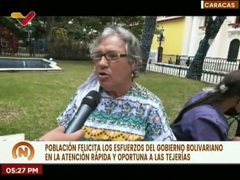 Pueblo caraqueño felicita al Gobierno Nacional por los trabajos de recuperación en Las Tejerías