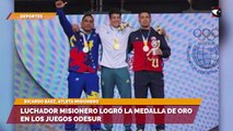 Luchador misionero logró la medalla de oro en los juegos ODESUR