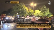 Benzema enjoys unforgettable night at 2022 Ballon d'Or Awards