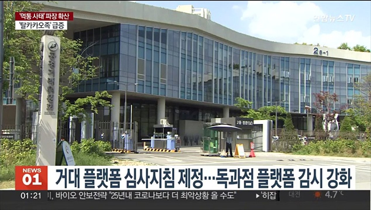 거대 플랫폼 심사지침 제정…독과점 플랫폼 감시 강화