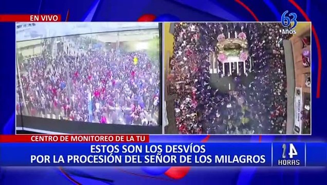Desvíos y cierre de calles por procesión del Señor de los Milagros y concierto de Daddy Yankee