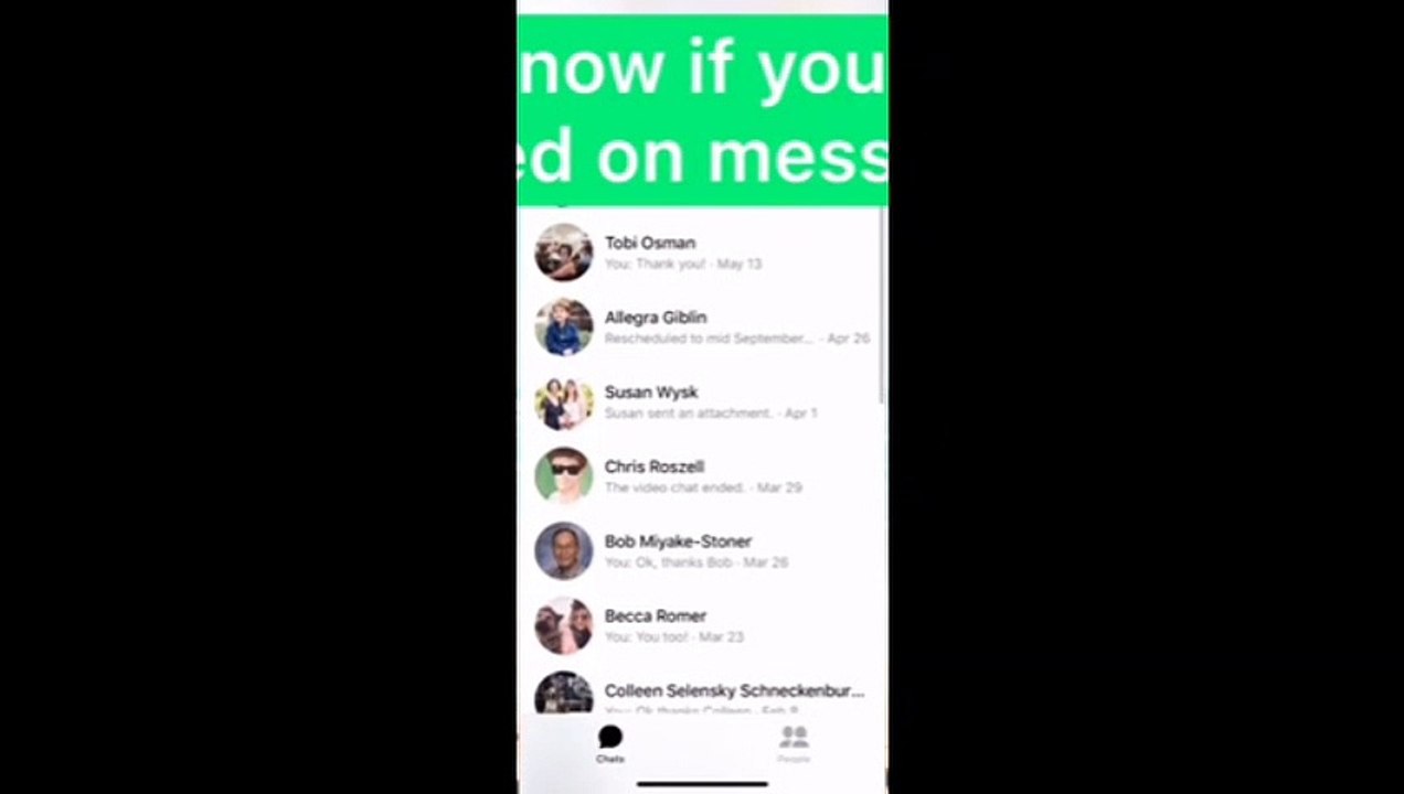 Am I Being Ignored On Messenger