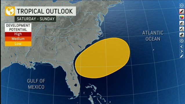 Possible tropical development near the Southeast for late October