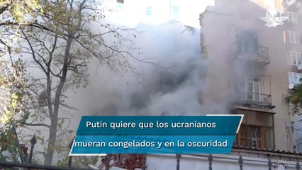 Putin quiere que los ucranianos mueran congelados y en la oscuridad, dice Zelensky tras nuevos bomb