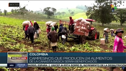 Download Video: Campesinos colombianos celebran la entrega de subsidios a pequeños productores