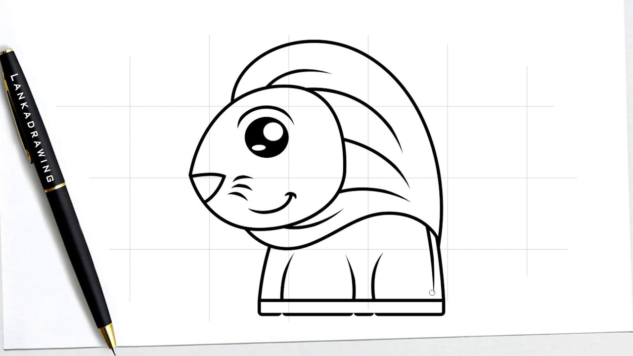 an easy way to draw a simple and cute lion animal