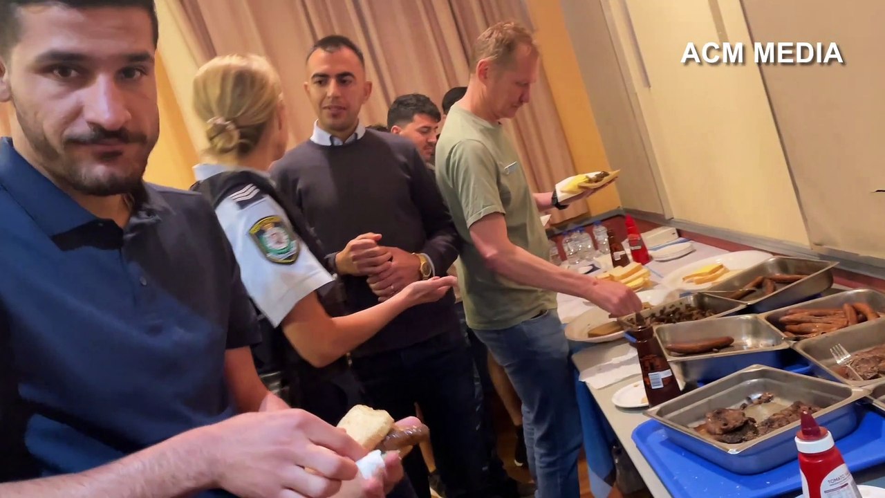 Police meet with Ezidi community video by Rachel Gray
