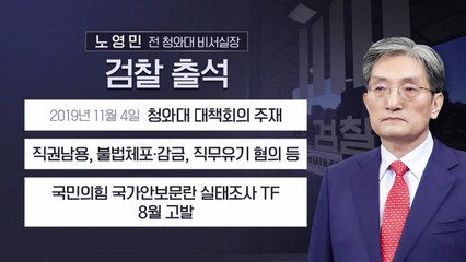 [뉴스앤이슈] 노영민 전 실장 검찰 출석...檢 칼끝 文으로 향하나? / YTN