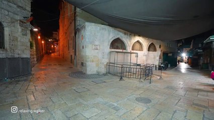 NIGHT JERUSALEM- Damascus Gate ➡ Jaffa Gate ➡ City Center