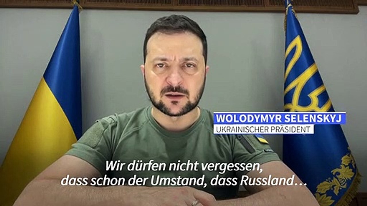 Selenskyj: Einsatz iranischer Drohnen zeigt Bankrott des Kremls
